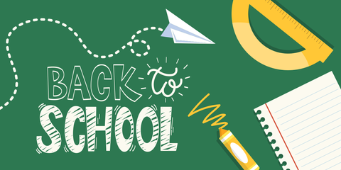 Playful Green Back to School Poster Sign Template