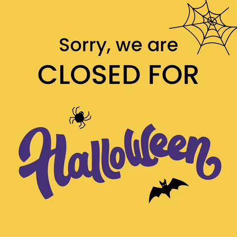 Halloween Closed Sign Template