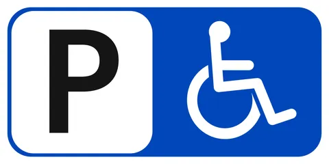 Handicap Parking With No Text Sign Template