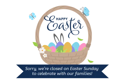 Appealing Business Closed for Easter Sign Template