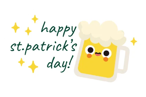 Foamy Beer St. Patrick's Day Sign Template