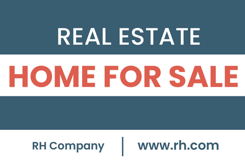 Contemporary Home for Sale Sign Template
