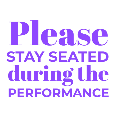 Purple Public Etiquette Reminder Sign Template