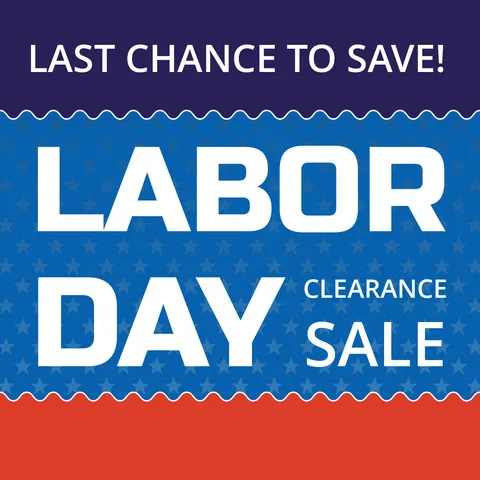 Colorful Labor Day Clearance Sale Sign Template