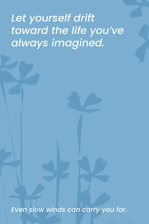 Dreamy Blue Floral Sign Template