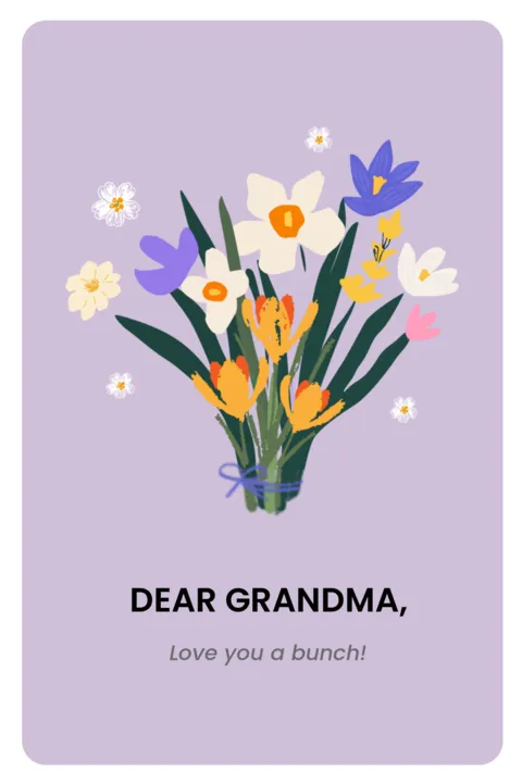 Pink Floral Grandma Appreciation Sign Template