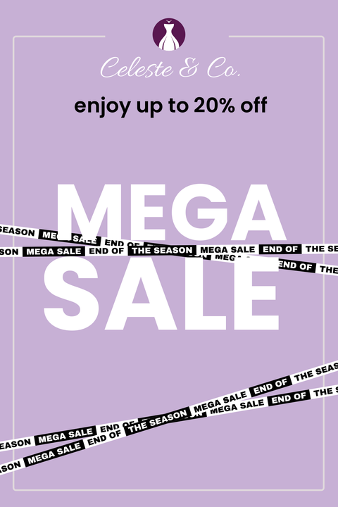 Purple Mega Sale Promotional Sign Template