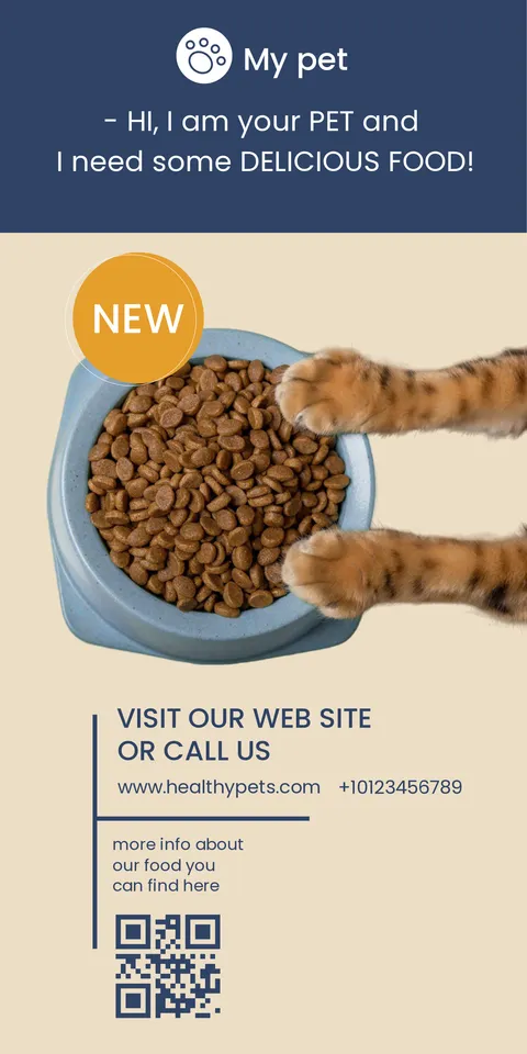 My Pet Advertising Sign Template