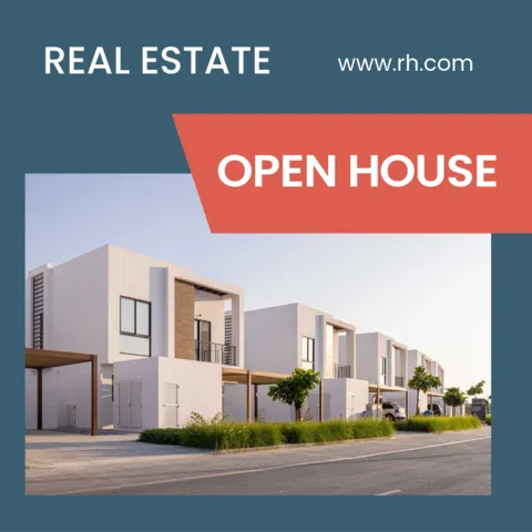 Real Estate Open House Sign Template