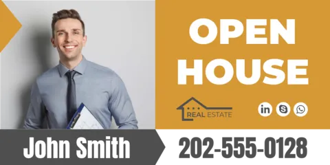 Realtor Portrait for Open House Property Template