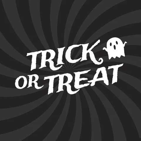 Black and Gray Spiral Background Halloween Quote Template