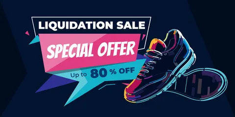 Liquidation Sale Special Offer With Product Image Template