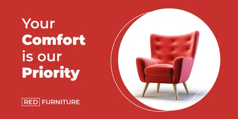 Velvet Armchair Furniture Store Product Promotion Template