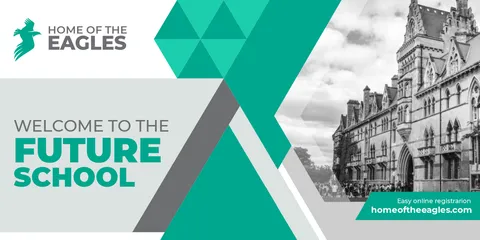Geometric Educational Institution Welcome to School Template