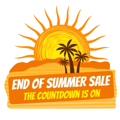 Illustrated End of Summer Sale Sign Template
