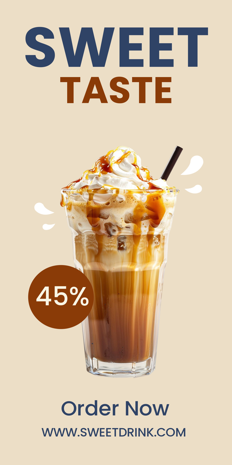 Sweet Taste Promotional Sign Template