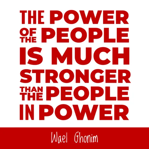 Power of the People Quote Political Sign Template