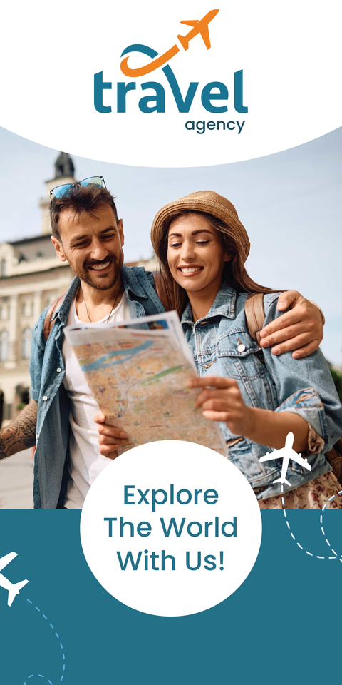 Inspiring Travel Agency Sign Template