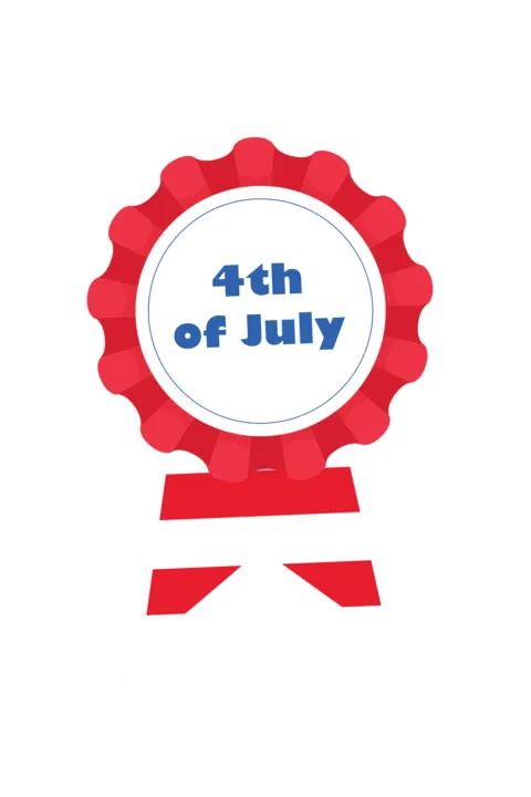 Patriotic Badge Sticker Sign Template