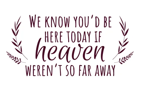 Wedding Memorial Text With Decorative Elements Sign Template