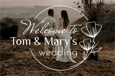 Welcome to a Wedding Ceremony Sign Template