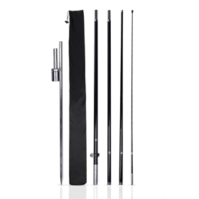 32.54"x78.64" Teardrop Flag Pole & Accessories