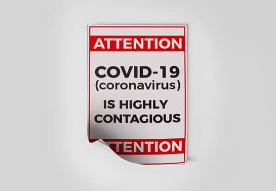 Attention-Covid-19-safety-sign