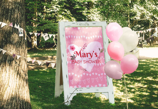 Baby Shower Welcome Decor Baby-Shower-Welcome-Decor
