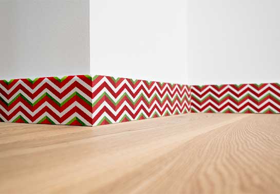 Baseboard-Christmas-themed-decor