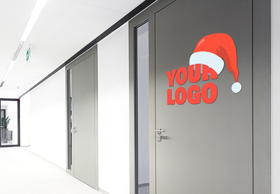 Christmas-logo-on-a-door
