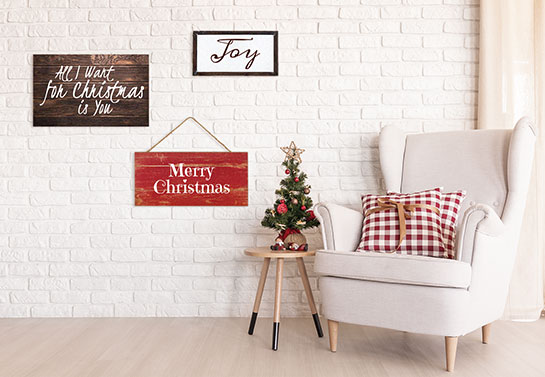 Christmas wooden decors on wall Christmas-wooden-decors-on-wall