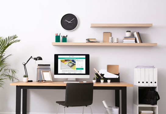 Floating shelves in home office Floating-shelves-in-home-office