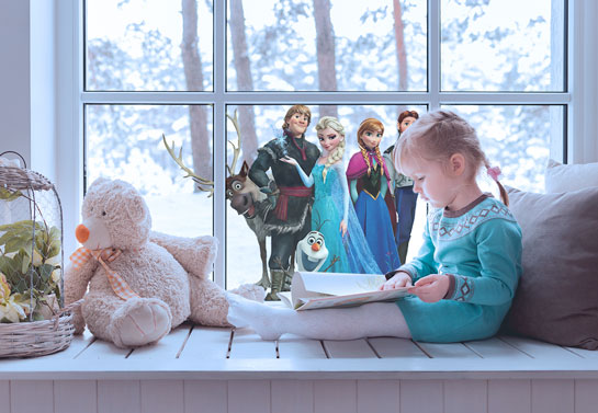 Frozen Christmas window sticker Frozen-Christmas-window-sticker