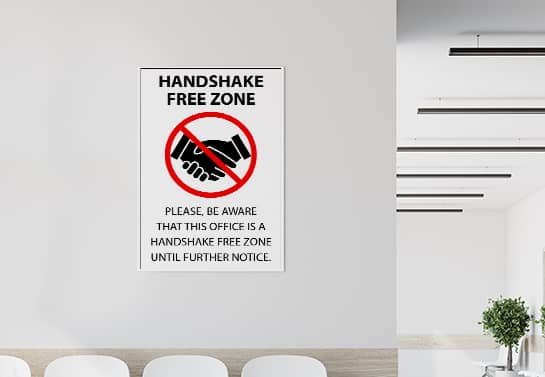 Handshake-Free-Zone-coronavirus-safety-sign