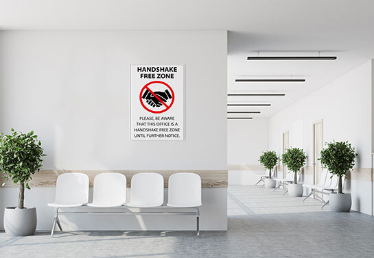 Handshake-Free-Zone-workplace-safety-sign