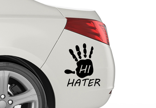 Hi-Haters-bumper-sticker-idea