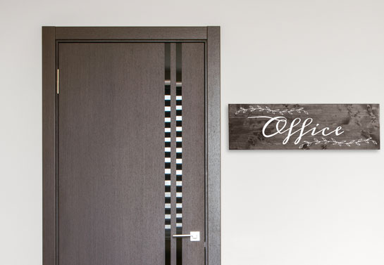 Office wooden sign Office-wooden-sign
