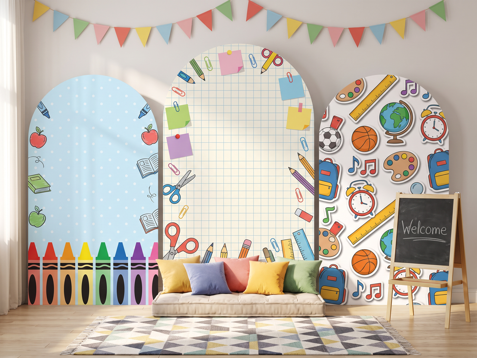 back-to-school-themed-arched-backdrops