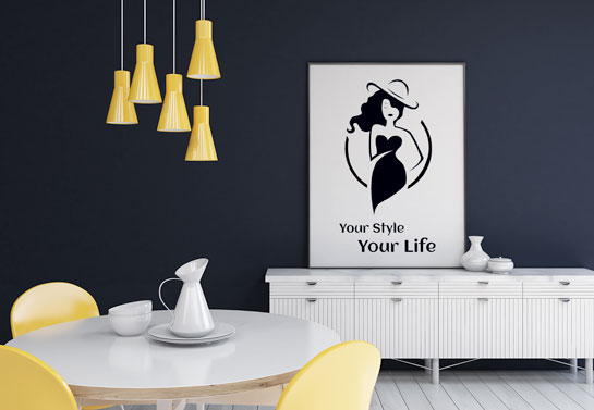 black-and-white-DIY-living-room-decor
