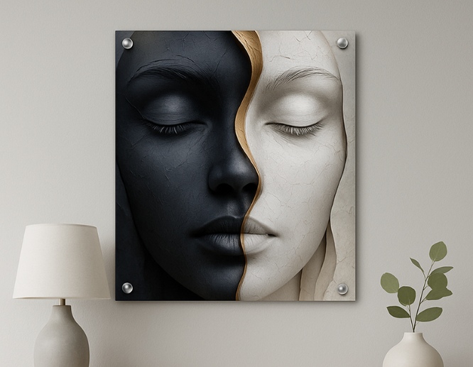 black-white-portrait-printed-on-metal