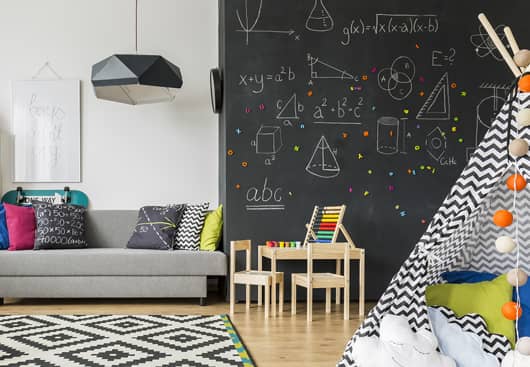 chalkboard painted kids room wall chalkboard-painted-kids-room-wall