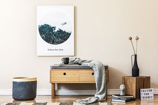 circle nature scene print circle-nature-scene-print