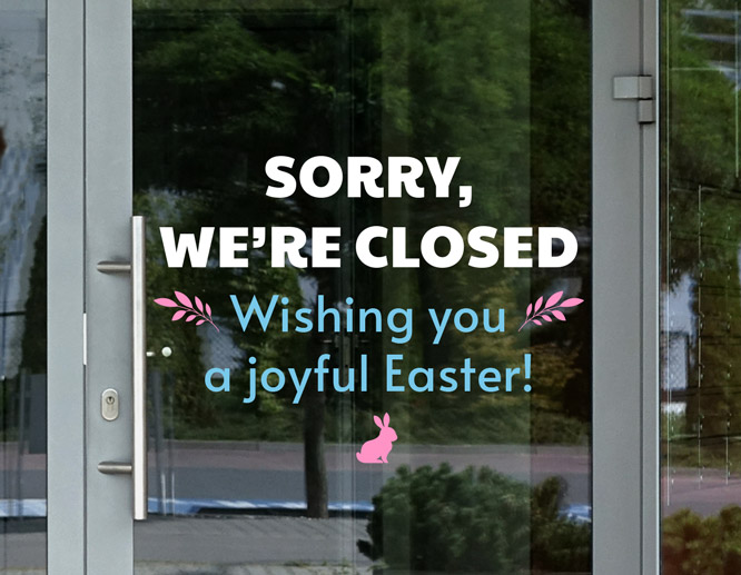 closed for easter notice on door closed-for-easter-notice-on-door