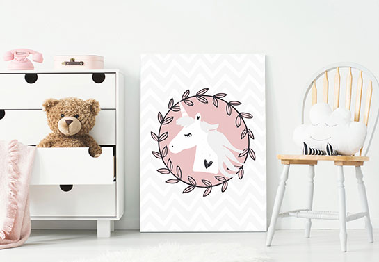 cute unicorn canvas print cute-unicorn-canvas-print