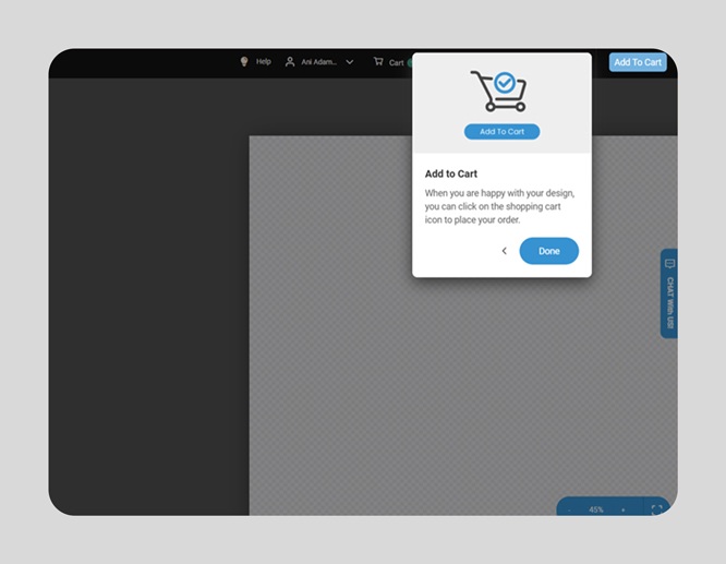 design-tool-order-placing