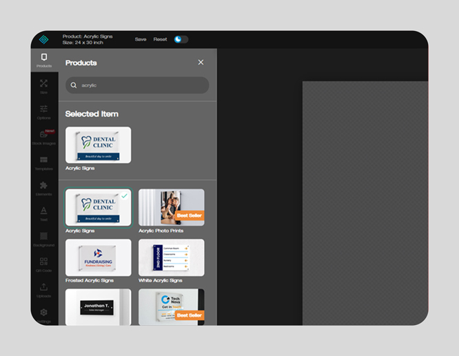 design-tool-product-selection