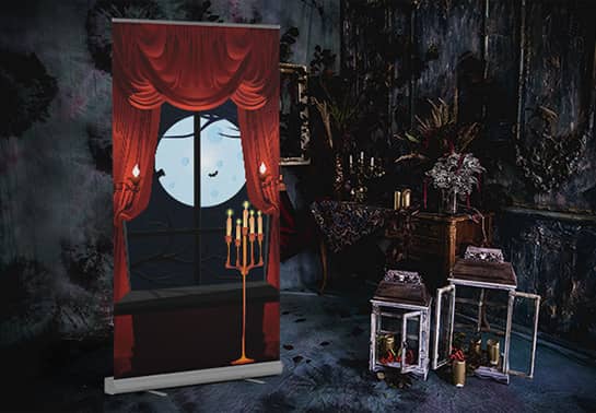 dracula themed halloween backdrop dracula-themed-halloween-backdrop