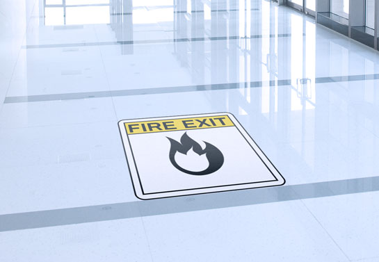 emergency-exit-floor-sticker-idea