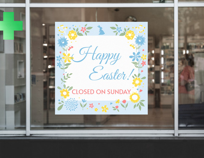 floral closed easter sunday sign floral-closed-easter-sunday-sign
