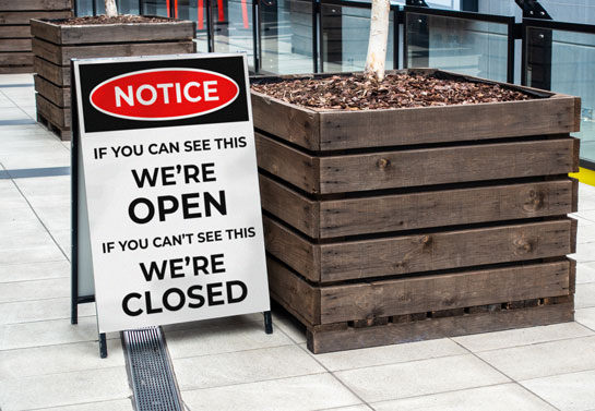 funny open hours sandwich board sign funny-open-hours-sandwich-board-sign